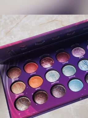 NEW No Box BH Cosmetics Galaxy Chic 18 Shades Baked Eyeshadow Palette
